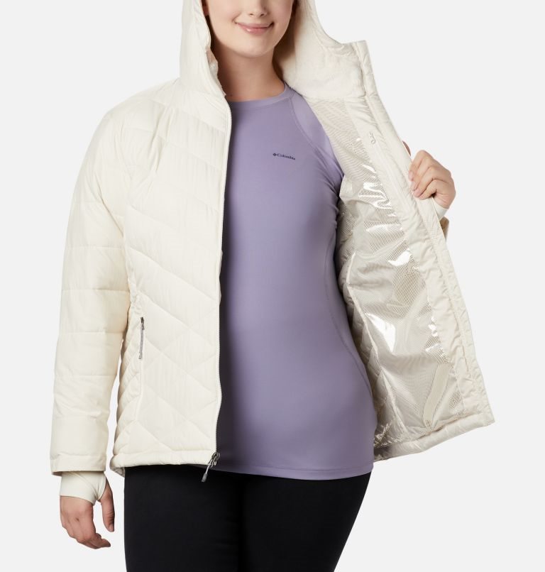 Columbia Heavenly Hette Jakke Dame Pisket Krem | Plus Size 03724R